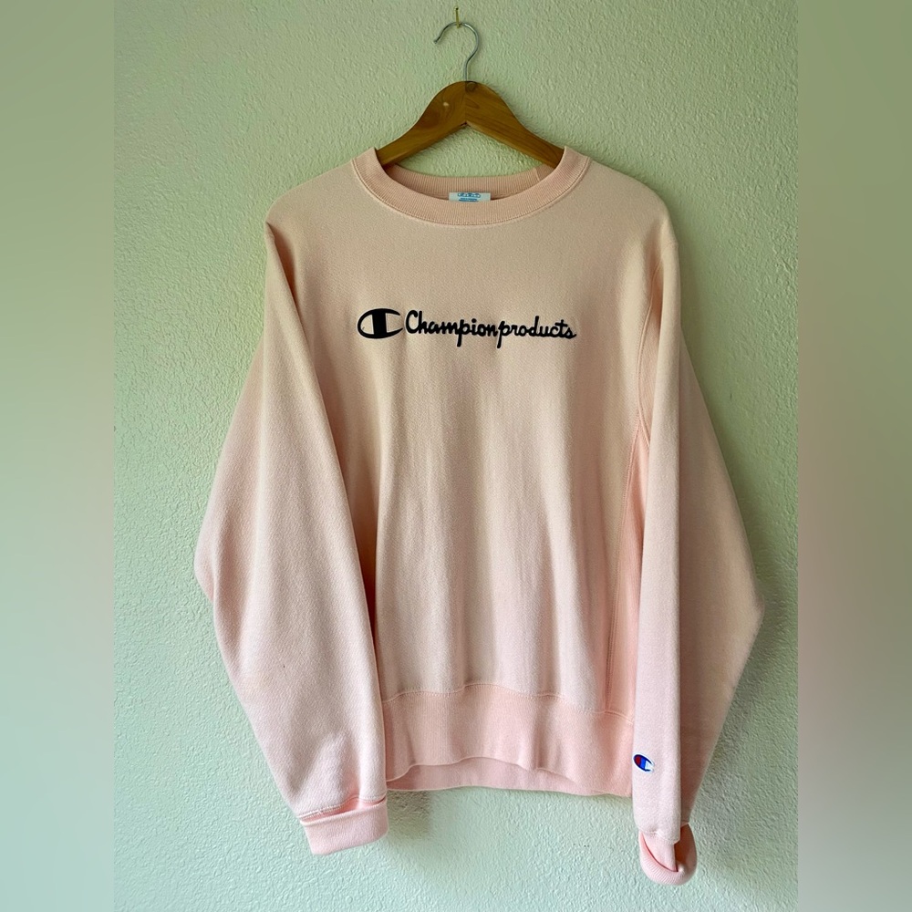 Champion Light Pink Crewneck Sweatshirt